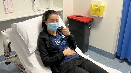 Even with a painful and bursting pelvic cyst, Lydia Lee waited for 12 hours in the emergency department waiting room.