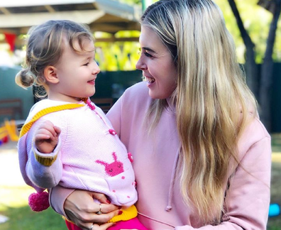 Lexi Crouch and her daughter smiling