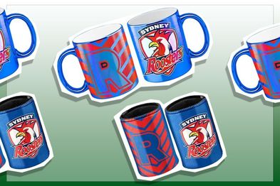 9PR: Roosters Metallic Mug and Can Cooler Set