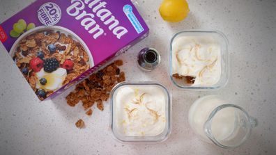 Sultana Bran® overnight 'cheesecake' pots