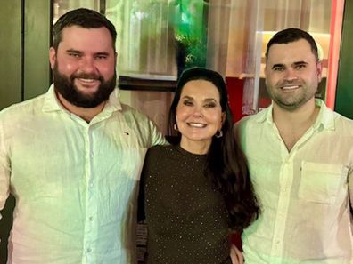 Chrissy with her two sons.