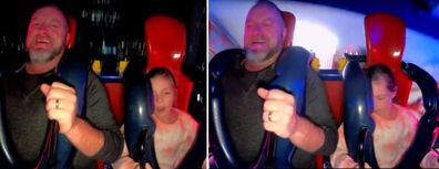 Nine-year-old passes out on slingshot. 