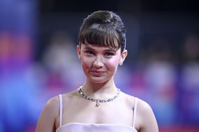 Cailee Spaeny attends the "Priscilla" Special Presentation premiere during the 67th BFI London Film Festival at The Royal Festival Hall on October 09, 2023 in London