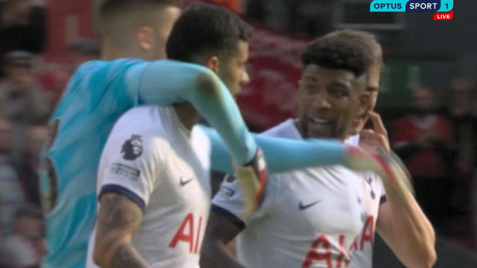 Premier League football news 2024, Tottenham players Cristian Romero and Emerson Royal clash video, Ange Postecoglou reacts