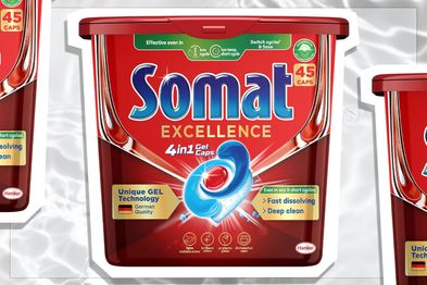 9PR: Somat Excellence 4-in-1 Dishwasher Capsules, 45-Pack