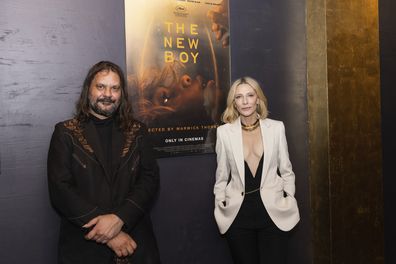 Director Warwick Thornton and actress Cate Blanchett spoke to guests at a screening of The New Boy at Nova Cinemas in Carlton on 01 July 2023