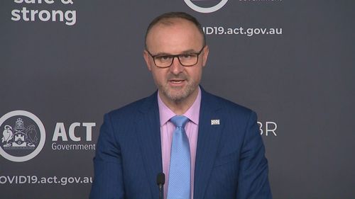 ACT Chief Minister Andrew Barr.