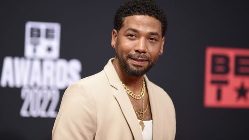 FILE - Jussie Smollett arrives at the BET Awards, June 26, 2022, in Los Angeles.  An appeals court on Friday, Dec. 1, 2023, upheld the disorderly conduct convictions of Smollett, who was accused of staging a racist, homophobic attack against himself in 2019 and then lying about it to Chicago police.(Photo by Richard Shotwell/Invision/AP, File)