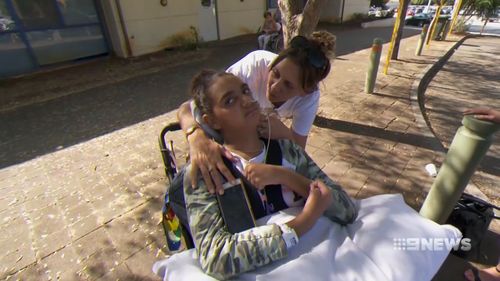 Denishar was left with permanent injuries after she suffered an electric shock from a tap. (9NEWS)