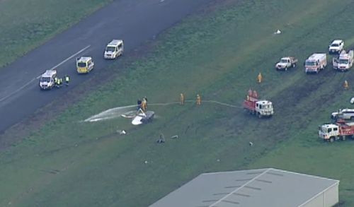 It's unclear what caused the crash. Picture: 9NEWS