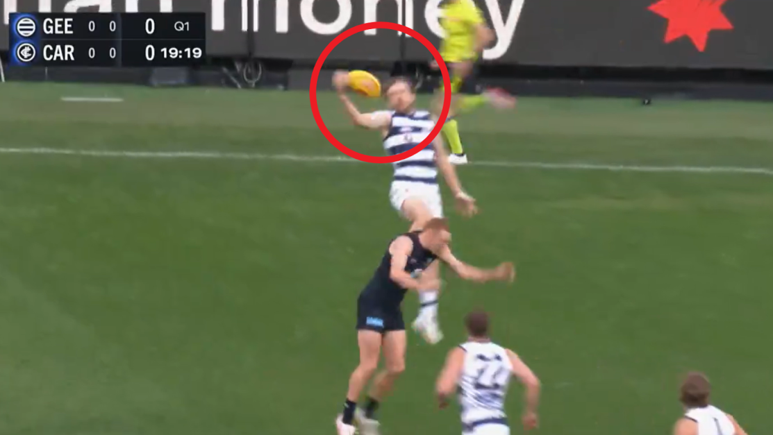 Guthrie took this screamer in the first term.