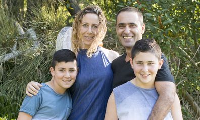 Yoav and family before Elaine's death