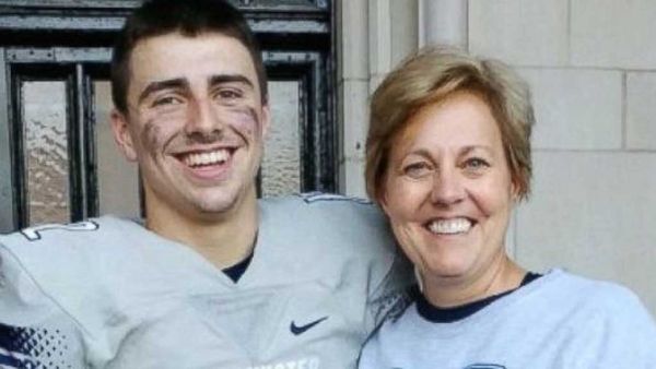 Connor Cox and his mother Terri.