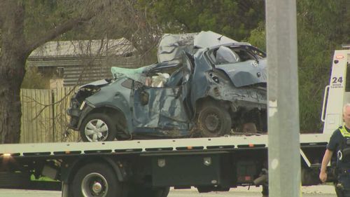 Two teenagers have been killed while driving a stolen car in Melbourne, a tragic turn in Victoria's battle with youth crime.One of the victims is known to police, who continue to hunt for others involved in the aggravated burglary.