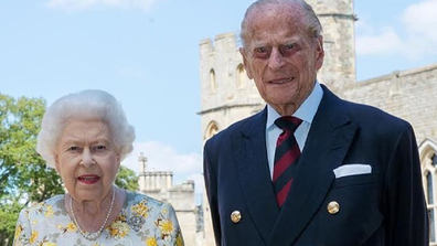 Queen Elizabeth and Prince Philip at Windsor Castle.