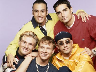 American boy band Backstreet Boys, circa 1995.  