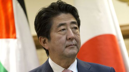 Japanese Prime Minister Shinzo Abe is currently in the Middle East. (AAP)