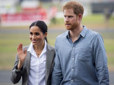 Meghan Markle and Prince Harry in Dubbo in 2018