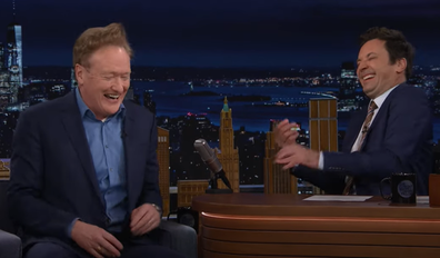 Conan O'Brien has a 'weird' return to 'The Tonight Show' with Jimmy Fallon