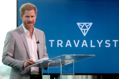 Prince Harry announces 'Travalyst' at A'dam Tower on September 03, 2019 in Amsterdam, Netherlands. 