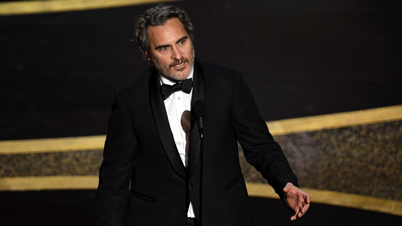 Oscars 2020 Joaquin Phoenix wins Best Actor for Joker, gives moving