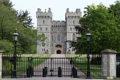 Windsor Castle, with Queen Elizabeth II in residence, on May 08, 2020.