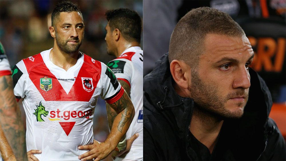 Benji Marshall, left, and Robbie Farah (AAP and Getty)