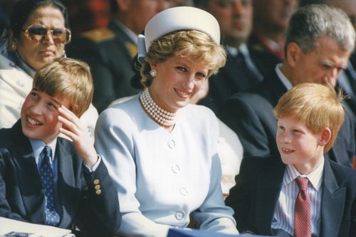 Prince William, Princess Diana and Prince Harry pictured in 1995.