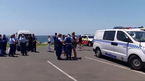 Emergency services were called to the blowhole just before 12.30pm today.