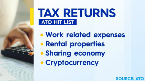 The ATO will be looking hard at the following this tax time.