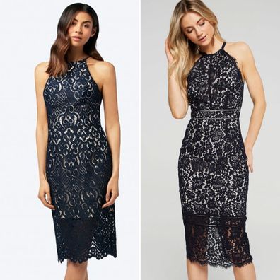 portmans navy lace dress