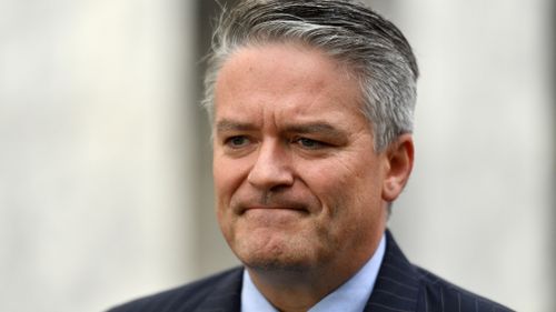 Finance Minister Mathias Cormann is furiously negotiating with the crossbenchers to support the $144bn plan, but it seems he may fall one vote short. Picture: AAP.