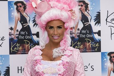 We know it's not just Jordan's tan that's fake and that the 35-year-old mum of four has been committing tanning faux pas for a very long time. Someone should have told her though that pink and orange don't go together before she turned up at the launch of her book, 'He's the One'.