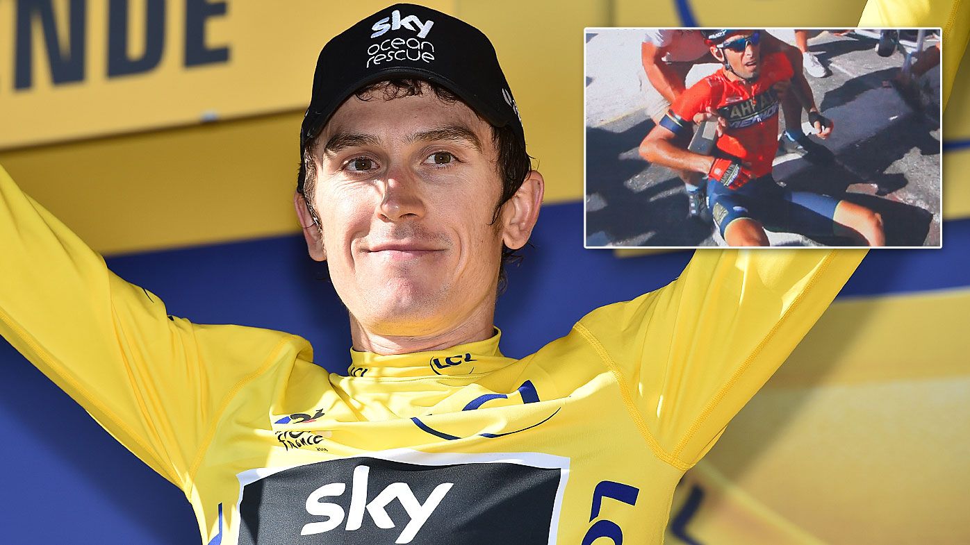 Omar Fraile wins Tour de France stage, Geraint Thomas holds yellow jersey, Vincenzo Nibali considers legal action