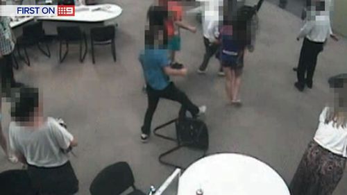 Staff and fellow customers are often caught in the middle of public brawls. (9NEWS)