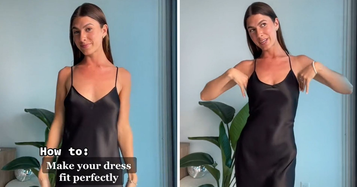 Slip dress hack: Influencer's 'genius' no-sew hack makes your dress fit ' perfectly' every time - 9Style