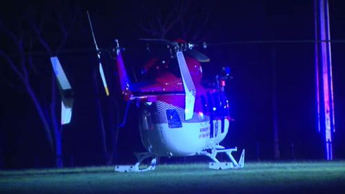 The man was airlifted to Royal North Shore Hospital, where he remains in a critical condition. (9NEWS)