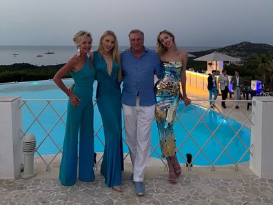 Princess Maria Carolina of Bourbon Two Sicilies with her family at her 21st birthday celebrations in Italy.