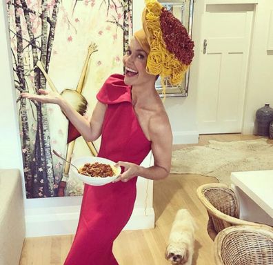 Jessica Rowe spag bol hat