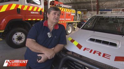 Jon Russell at the local Rural Fire Brigade.