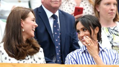 Kate and Meghan's friendship: Wimbledon, July 2018.