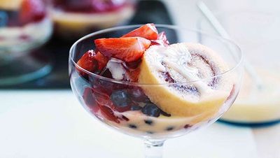 Recipe: <a href="http://kitchen.nine.com.au/2016/05/16/14/39/neutral-bay-berry-trifle" target="_top">Neutral Bay berry trifle</a>