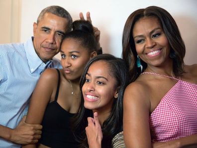 Barack Obama, Malia Obama, Sasha Obama, Michelle Obama
