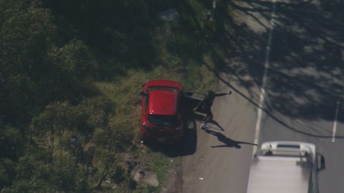 Police pursuit in Sydney's west: The driver avoided road spikes, allegedly ran through red lights and swerved in and out of vehicles﻿.