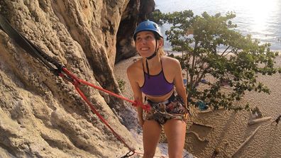 Rock climbing at Phra Nang Beach