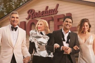 Schitt's Creek, final season, Season 6, poster, Eugene Levy, Catherine O'Hara, Annie Murphy, Dan Levy