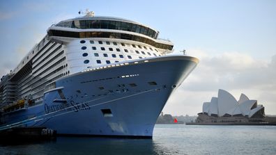 Royal Caribbean International's cruise ship Ovation of the Seas arrives in Sydney Harbour after returning from New Zealand, in Sydney, Monday, December 16, 2019. 