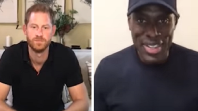 Patrick Hutchinson with Prince Harry racism talk