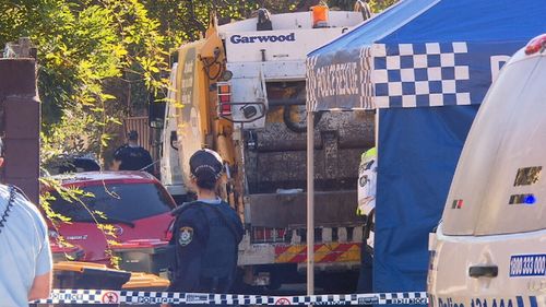 A man has been hit and killed by a garbage truck in Redfern, Sydney.