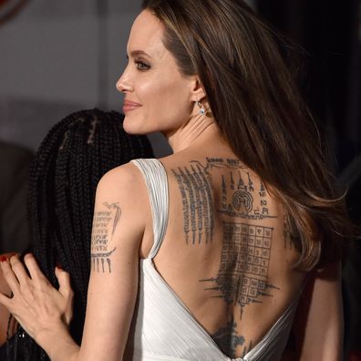 Angelina Jolie attends the premiere of Disney's "Dumbo" at El Capitan Theatre on March 11, 2019 in Los Angeles, California. 